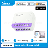 SONOFF MINI-RBS Smart Curtain Roller Shutter Switch Deviation Calibration Smart Scheduling and Exact Control via Matter ALexa