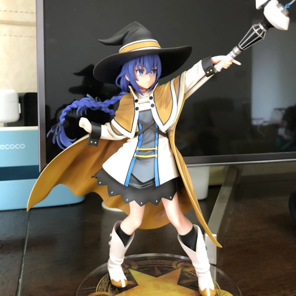 Figura de acción de mago Roxy Migurdia, 25cm, Mushoku Tensei: reencarnación sin voz, figura de Anime de PVC, colección para adultos, modelo de muñeca, regalo