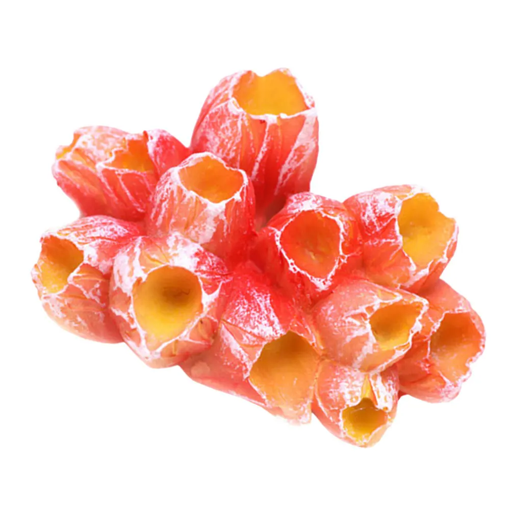 

Resin Aquarium Coral Ornament Bright Fish Tank Coral Branch For Freshwater Saltwater Vivid Underwater Landscape Decoration Pets