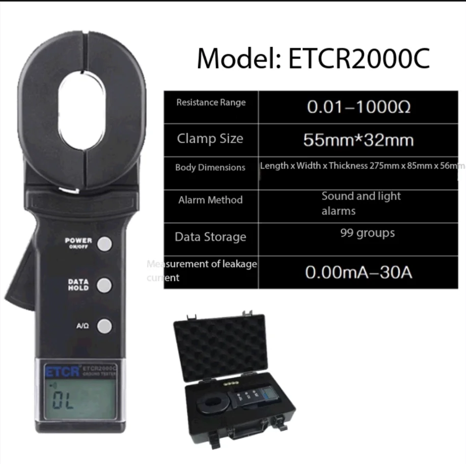 Clamp meter ground resistance tester