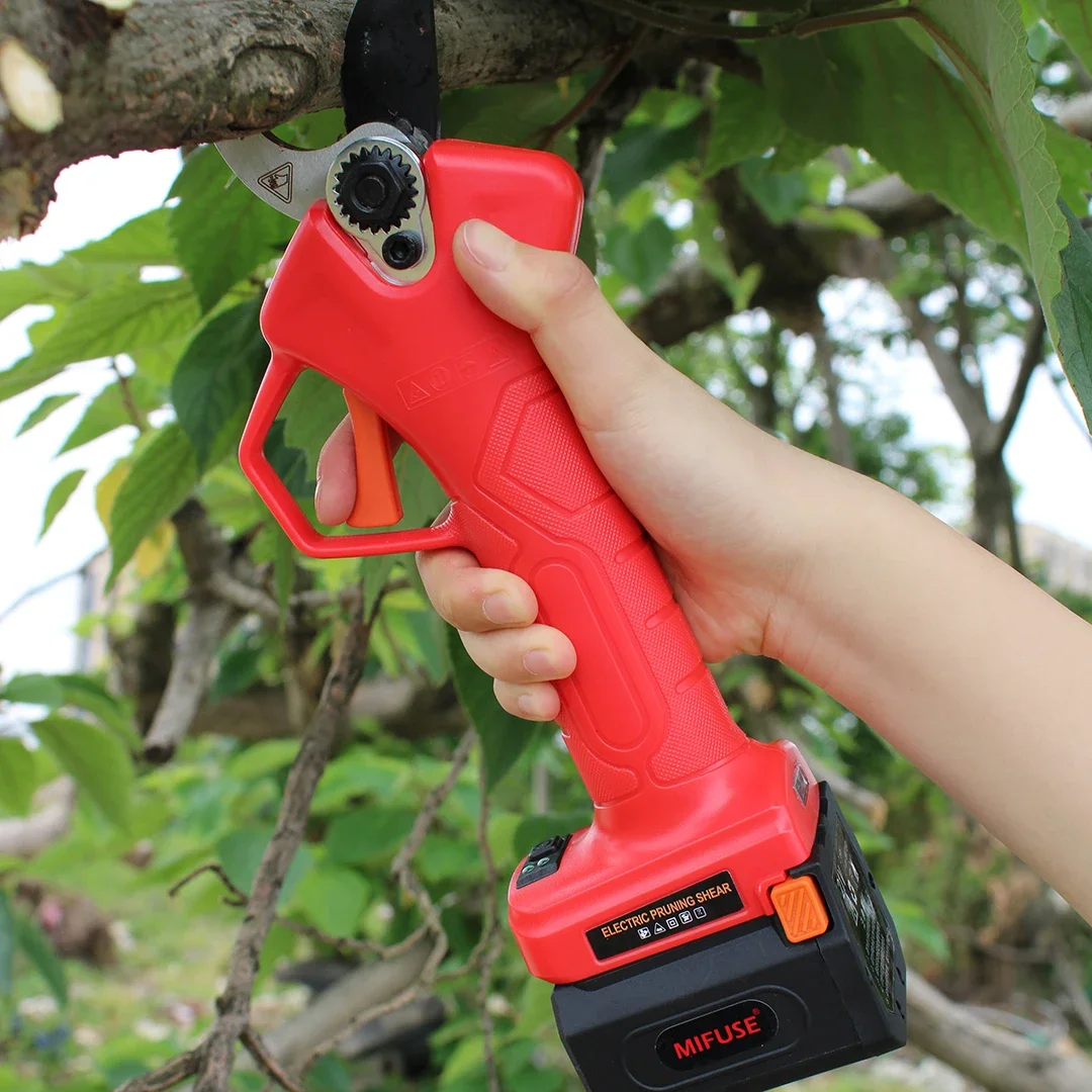 Profession Lithium Pruner Grape Pruning Scissors Telescopic Electric Pruning Shears 35mm Electric Pruning Shears