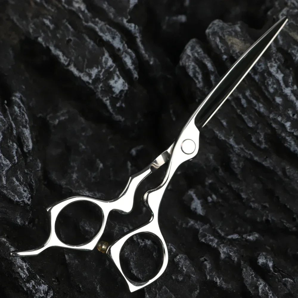 FnLune Different Blade 6.0 Inch VG-10 Top Professional Hair Salon Scissors Cut Barber Haircut Shear Hairdressing Scissors