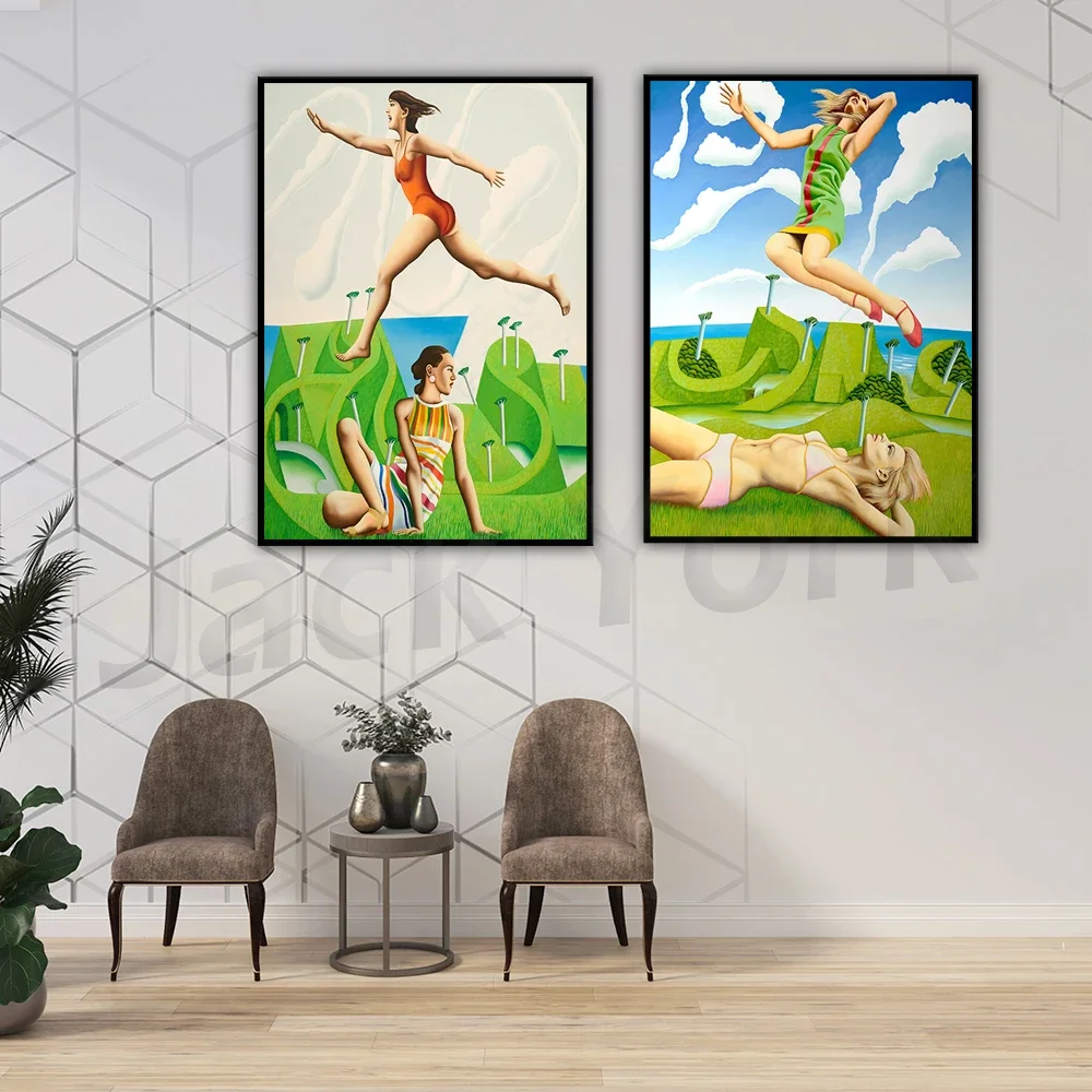 Mid Century Modern Art Print , Ian Scott Painting Print,