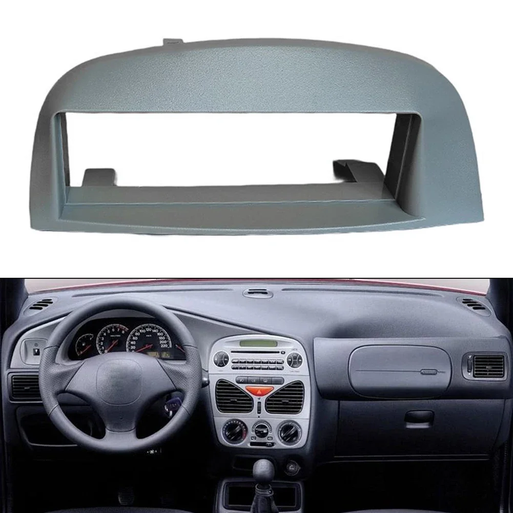 12 Car Radio Fascia Made Of ABS Material Non-deformed Structure Quick User-friendly Setup Wear-resistant Design