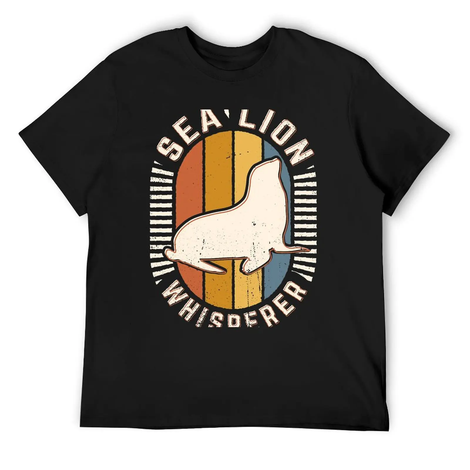 Sea Lion Whisperer Vintage Classic Retro Animal Love T-Shirt anime tops tees boys whites Men's cotton t-shirt