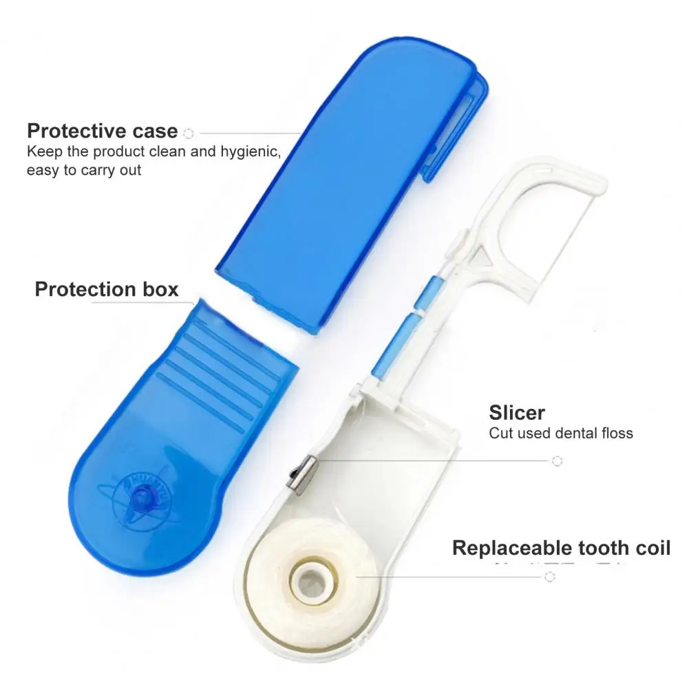 Reduce Gingivitis Risk Compact Dental Floss Pick Holder for Household