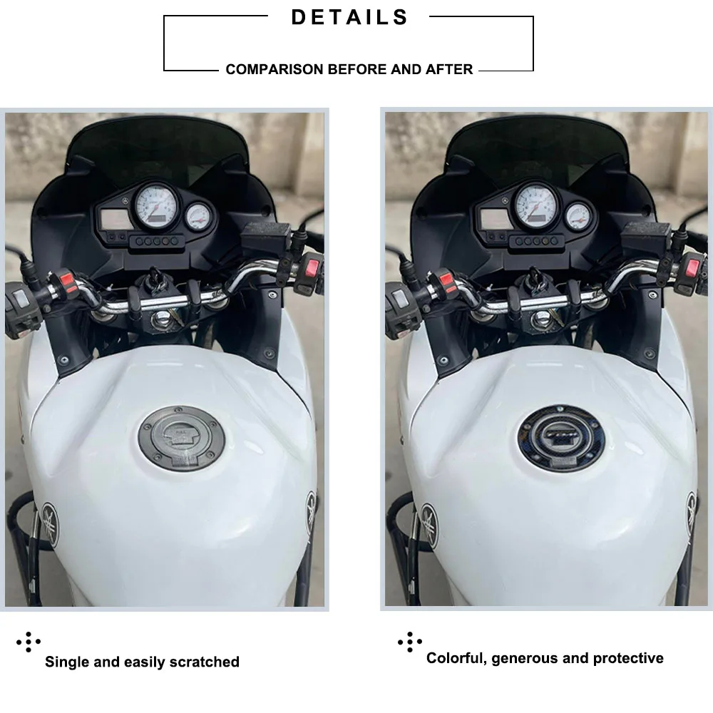 Autocollants de protection en résine de gel 3D pour moto YAMAHA TDM, tampon de carburant précieux, autocollant de couverture de bouchon de gazole, accessoires de protection