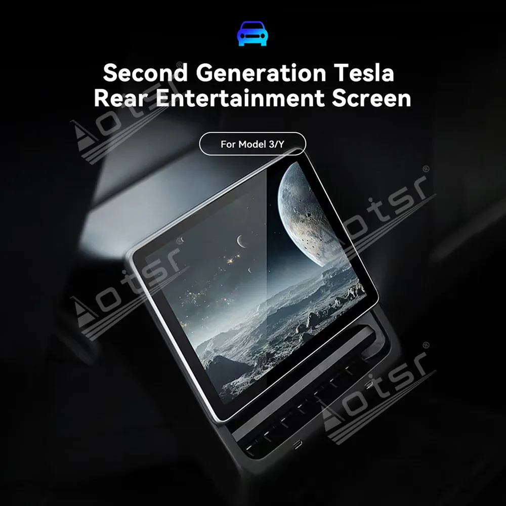 8 Inch Air AC Panel Display For Tesla Model 3 Model Y Rear Seat Entertainment Vedio Multimedia Player Panel Screen Qualcomm 668S