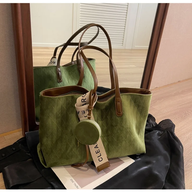 

Women's PU Leather Shoulder Bag 2025 Winter New Fashion Retro Underarm Bag Luxury Brand Designer Handbags Tote Bags