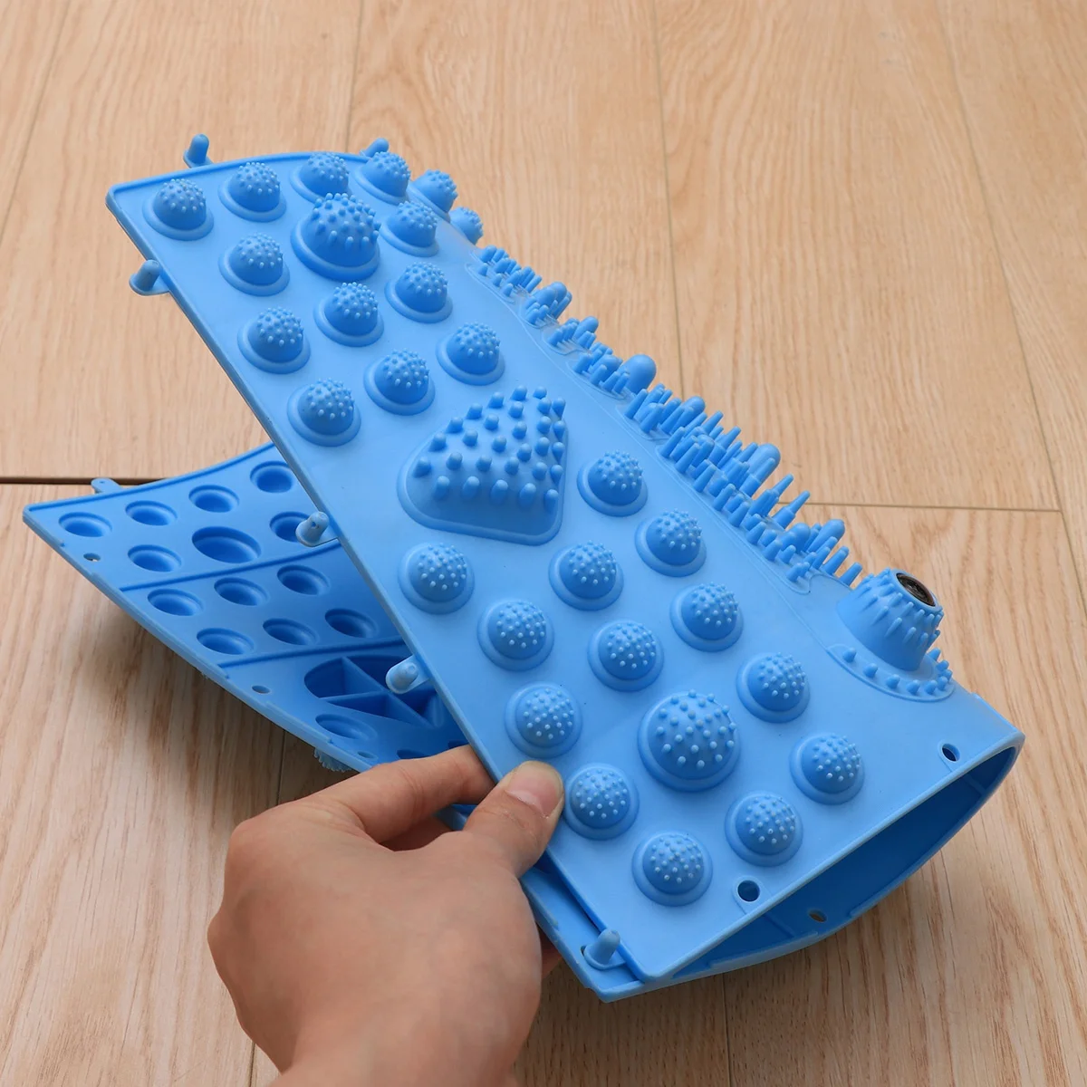 

Extra Large Foot Massaging Pad Blue - 3D Nodule Design Reflexology Mat for Daily Use At Home Office Or Gym to Alleviate Pain