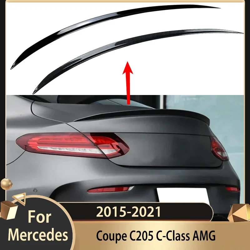 

For Mercedes C 2015-2021 Coupe C205 C-Class AMG Tail Wings Wind Spoiler Rear Wing Spoilers Wings Trunk Spoilers Lip