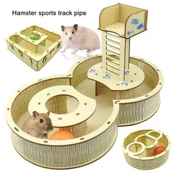 Hamster Toy Bite Resistant Resting Platform and Playing Climbing Ladder Hamster Maze Tunnel Toy for Rodents