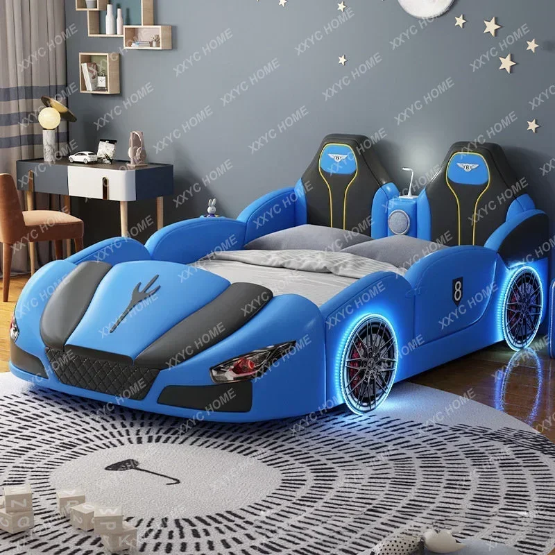 Car Bed Children\'s Bed Boy Sports Car Style Racing Bed Single Bed 1.2 M 1.35M Double Bed 1.5 M camas para niños