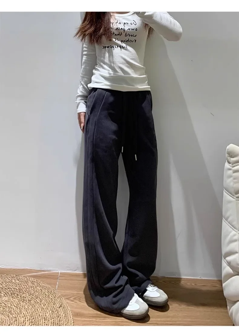 Spring Autumn New Women's Wide-leg Loose Sweatpants Korean Fashion Harajuku Casual Pants Joggers Streetwear Women Clothes