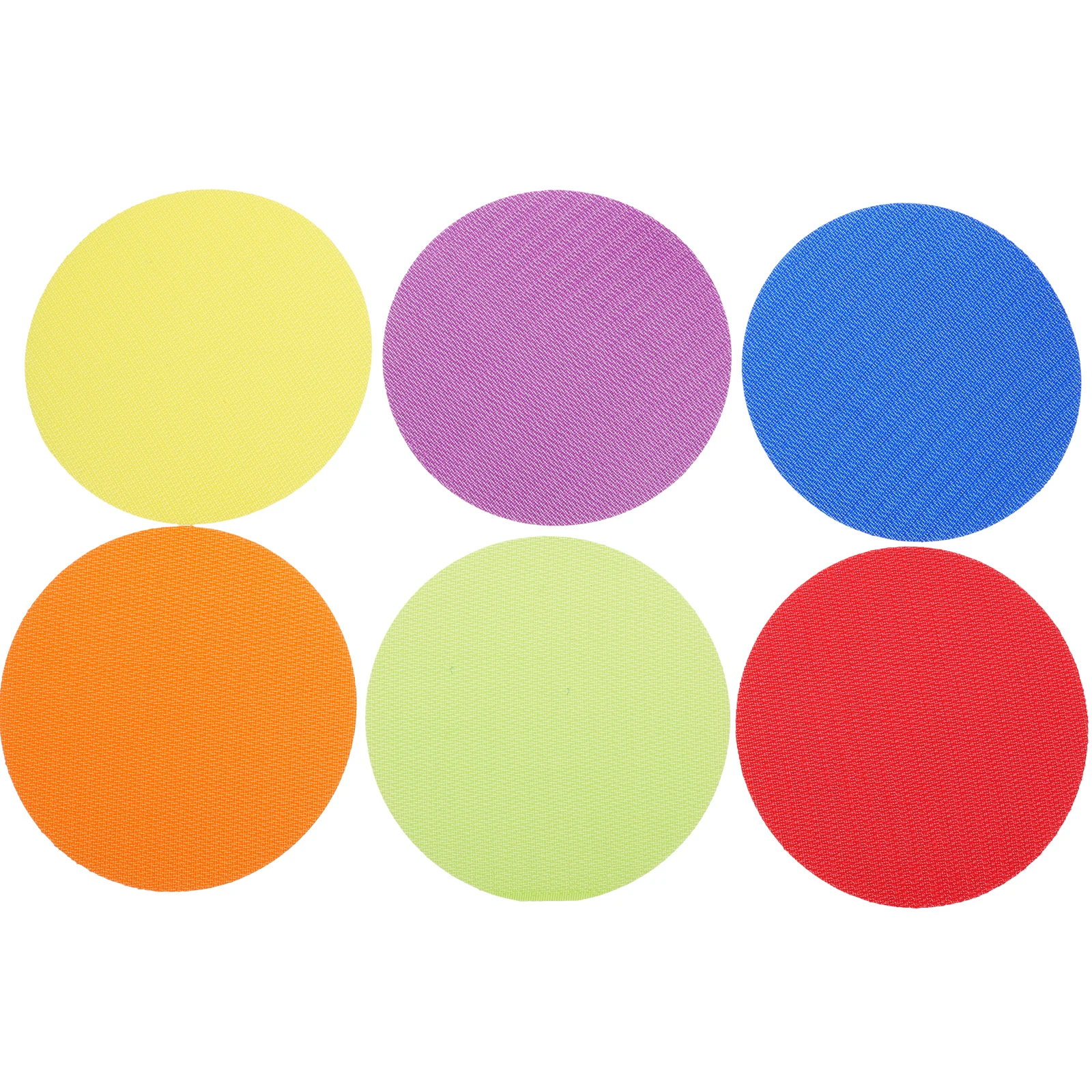 

30 Pcs Carpet Stickers Round Shape Marker Kids Educational Toy Safe Nylon Classroom Rug Identifiers Easy Clean