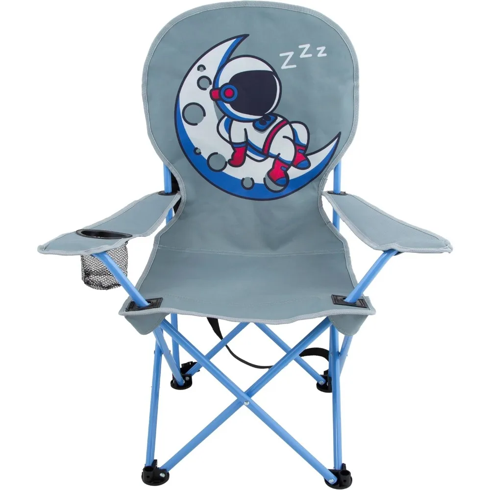 Kids Camping Chair - Foldable Camp Chair with Carrying Strap for Outdoor Activities