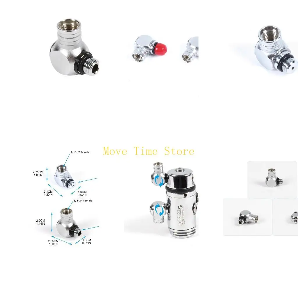 92ME Low High Pressure Rotation Diving Connector Underwater Joint Adapter Diving Hose