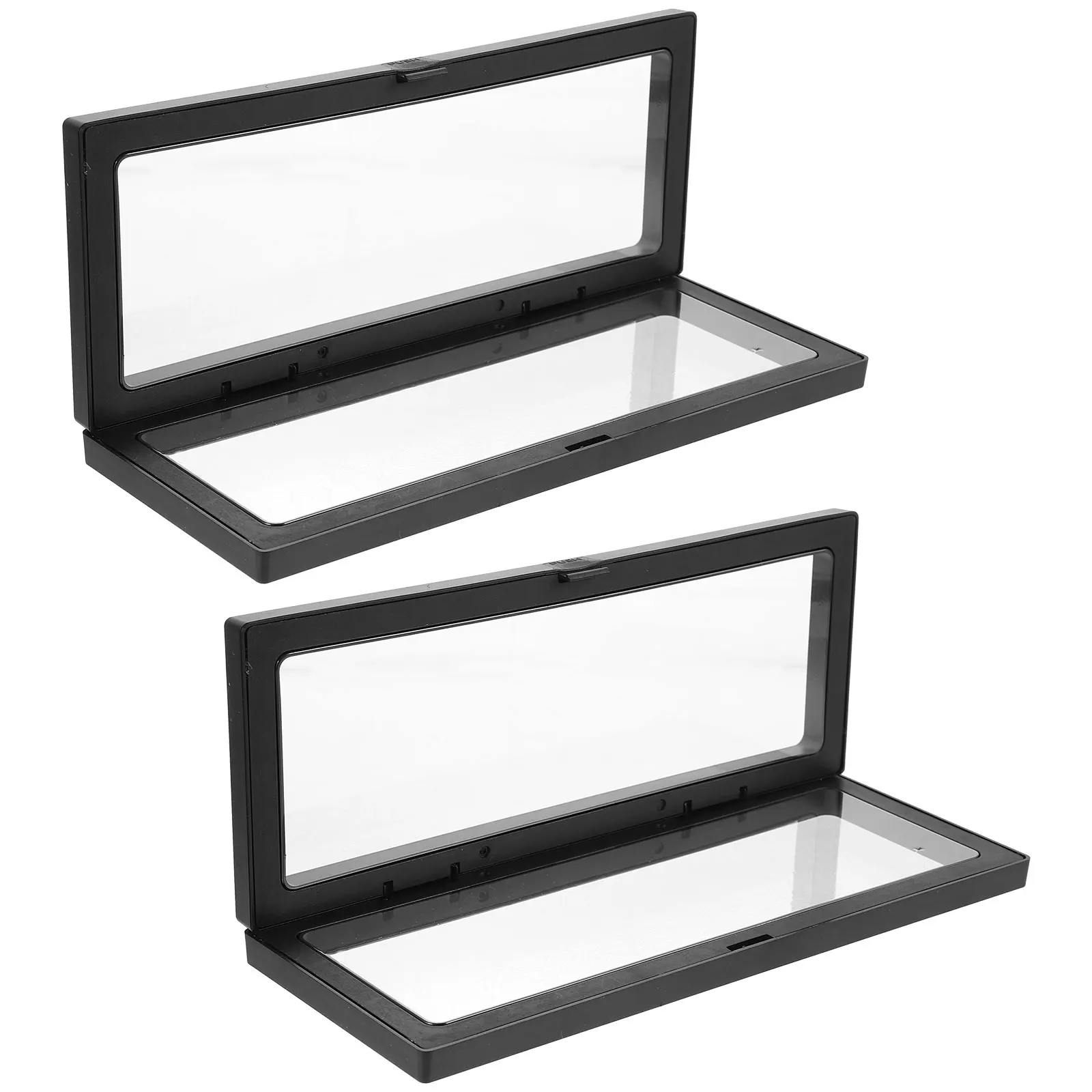 

2 Sets 23x9x2cm Jewelry Display Box Transparent PE Plastic Storage Rack for Ring Necklace Bracelet ganizer Home Gift
