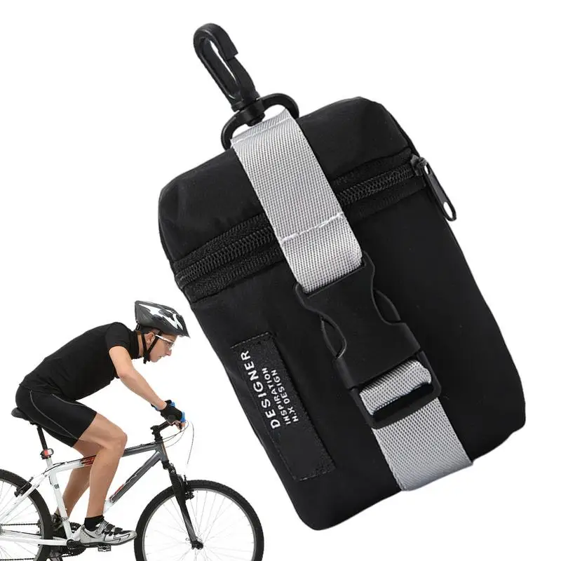 Cycling Storage Bag Pendant Multi-Function Earphone Key Storage Bag Polyester Material Riding Accessories For Storing Headphone