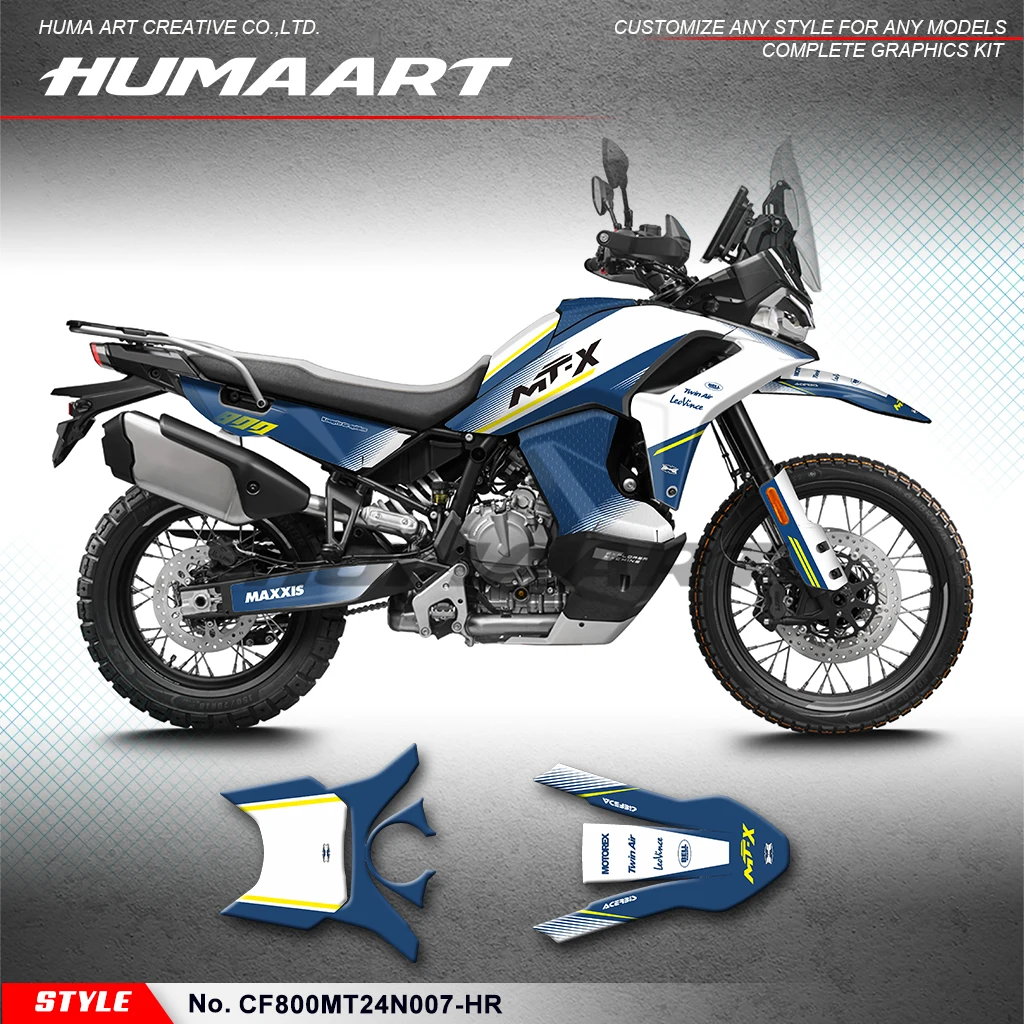 

HUMAART Custom Graphics Sheet Stickers Complete for CFMOTO 800MT-X MTX800 CF MOTO Durable Vinyl, Accessories