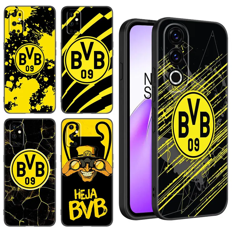Черный силиконовый чехол Borussia D-Dortmunds для OnePlus 10R 11R 12R ACE 2 3 Pro 2V 3V Nord CE 2 3 4 Lite N10 N20 N30 SE чехол для телефона