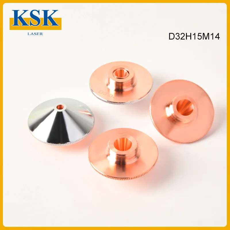10Pcs Laser Nozzles Single/Double Layer D32 Caliber 0.8-6.0mm Consumables Applicable Raytools Precitec Bodor WSX Laser Machine