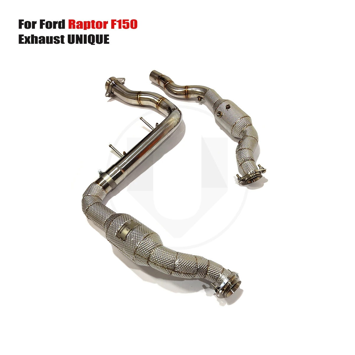 UNIQUE For 2017-2023 Ford Raptor F150 3.5T 3.5TT With insulator downpipe With cat/without cat exhaust pipe