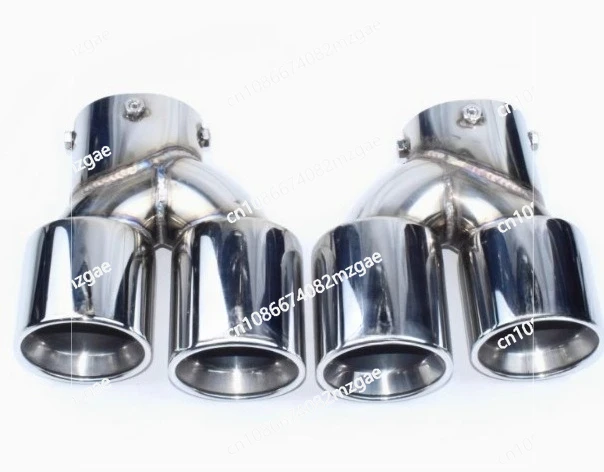 Adequado para modificação do tubo de escape m240m340m440i quatro garganta traseira preta de fibra de carbono de aço inoxidável g21g42