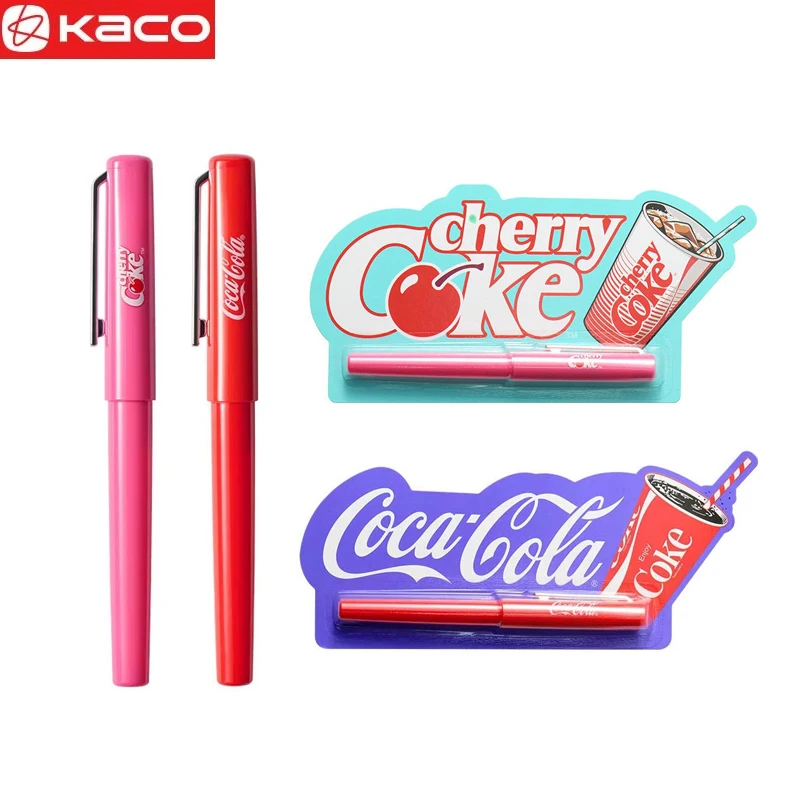 

Ручка-фонтан KACO Coca-Cola Limited с пером EF, стильная, качественная, для плавного письма, канцелярские товары для школы и офиса
