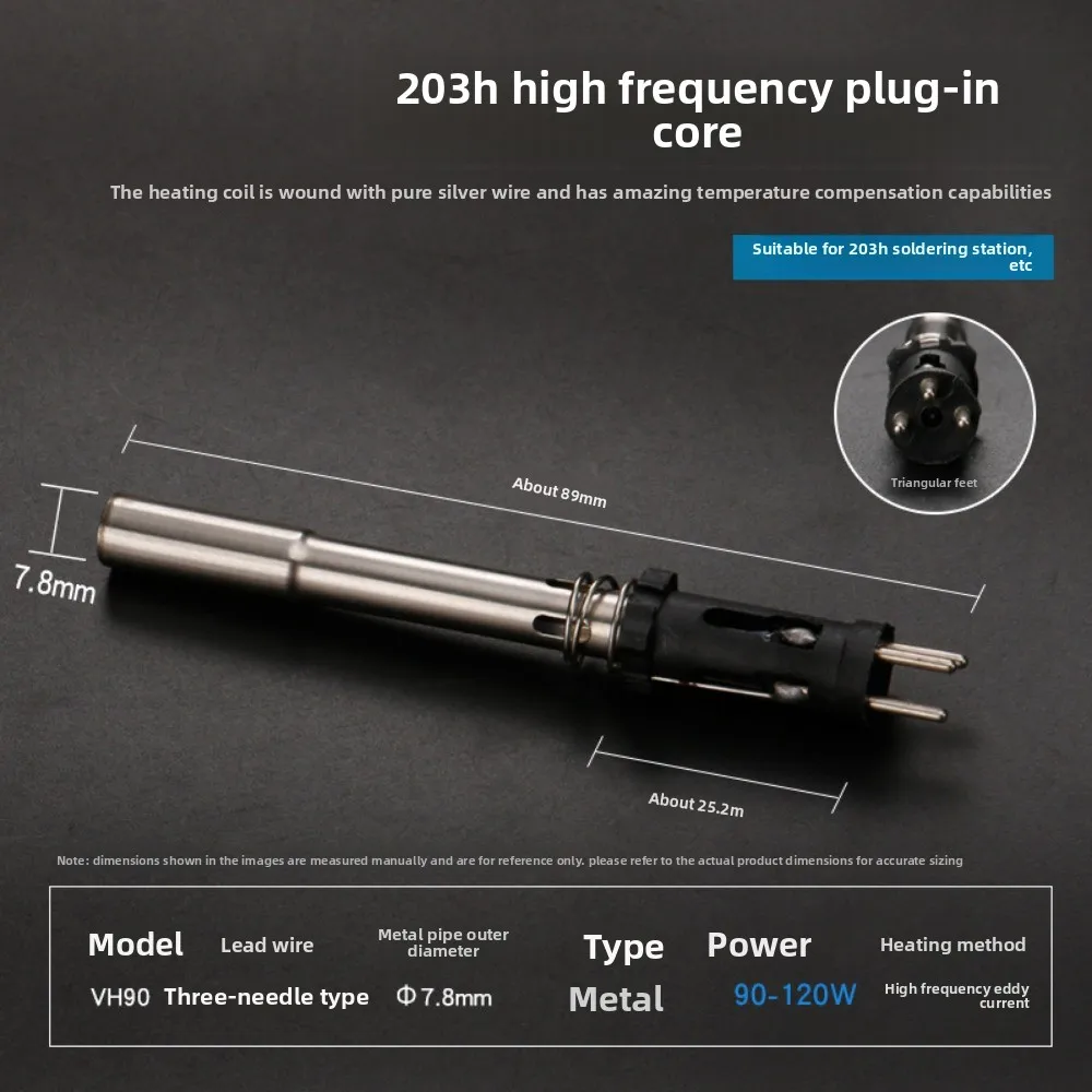 New 50W 24V 936 Heating Element High-frequency 969A 203H High-power Ceramic Heater Core 4-wire Adapter Heating Wire Tool