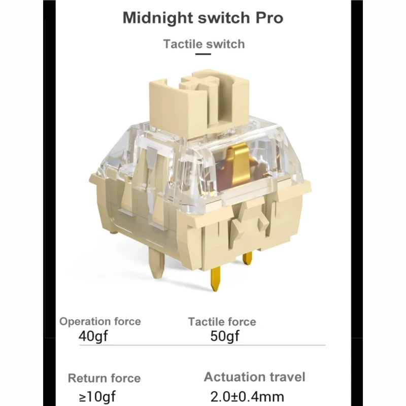 Kailh Experience Package Mixing Mechanical Keyboard Switch Midnight Linear Tactile Mute Silent Series MX Switches ﻿