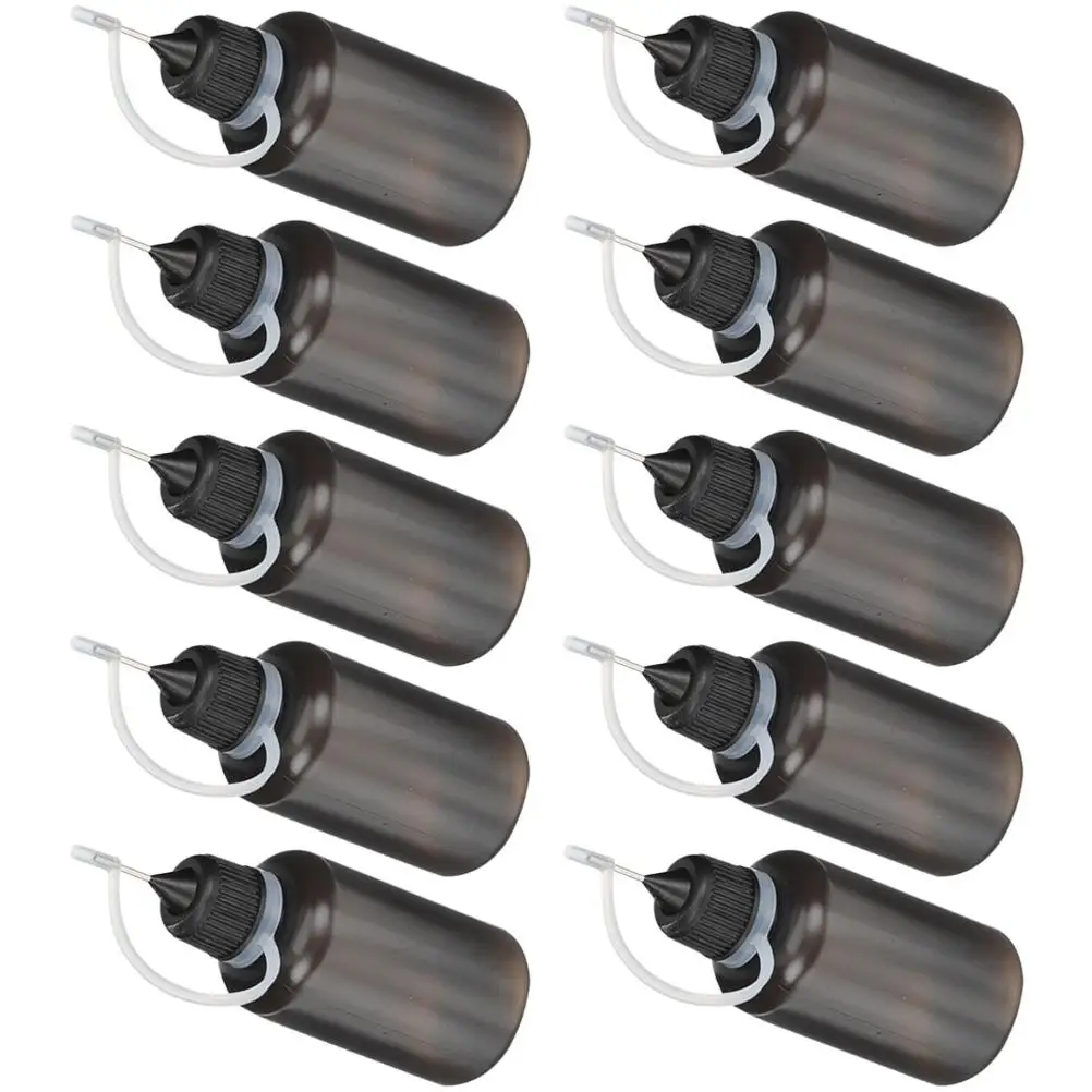 

10 Pcs Oil Bottle Needle Tip Glue Squeeze Compact for Liquids Paint Lightweight Portable Daily Use Art Supplies