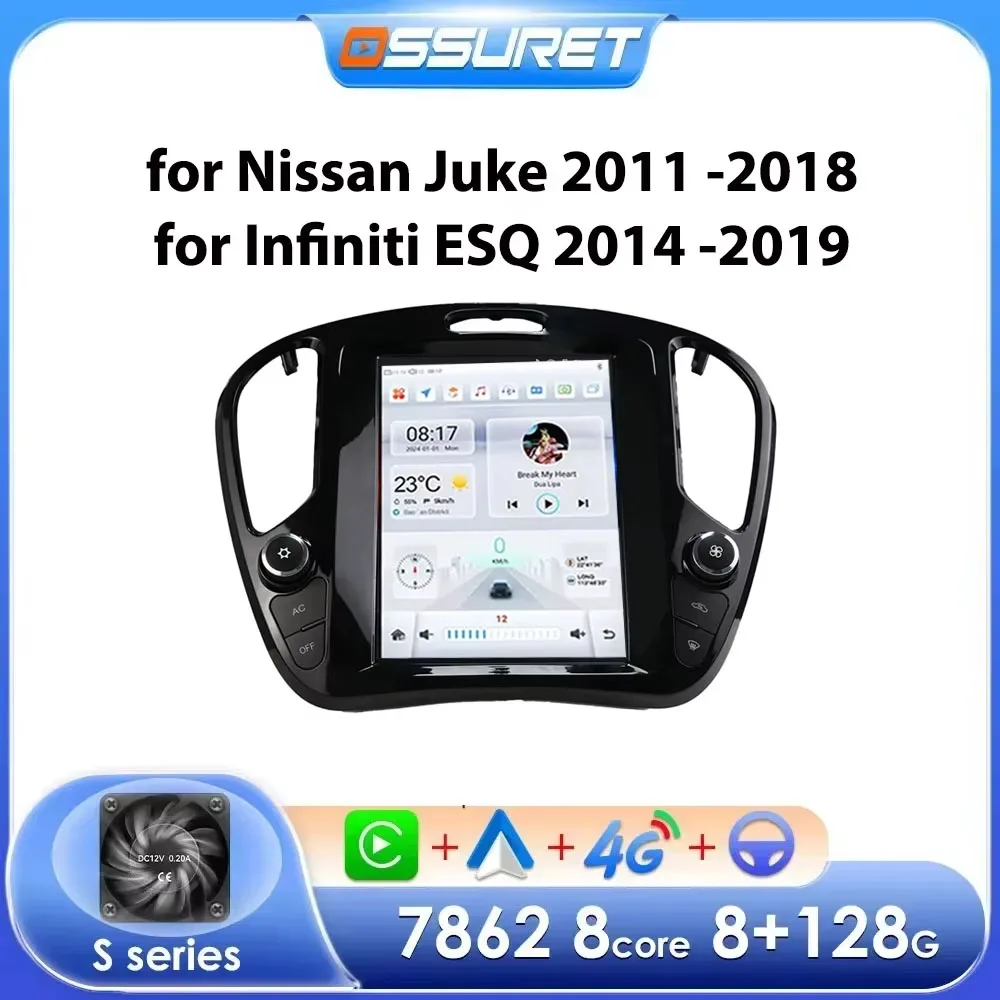 Autoradio Android per Nissan Juke 2011 -2018 Infiniti ESQ Car Stereo GPS Carplay Android Auto Multimedia Lettore Intelligente WIFI