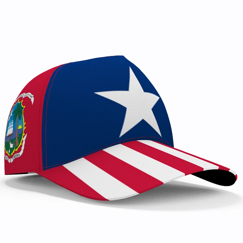 

Liberia Baseball Caps Free 3d Custom Made Name Number Team Logo Lr Hat Lbr Country Travel Liberian Nation Republic Flag Headgear