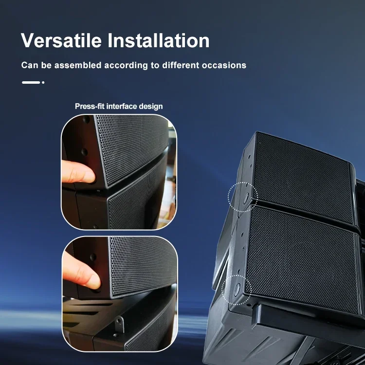 Accuracy Pro Audio LAP412D3-4.6K Line Array-luidsprekers Professioneel geluidssysteem DJ Active Line Array-luidsprekersysteem