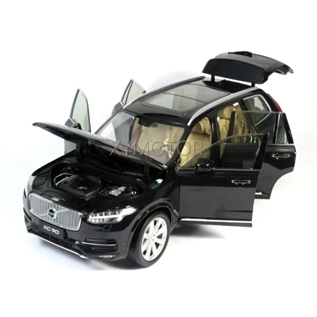 1/18 für volvo xc90 suv druckguss modell auto schwarz/champagner spielzeug kinder geschenks ammlung ornament display metall, kunststoff, gummi