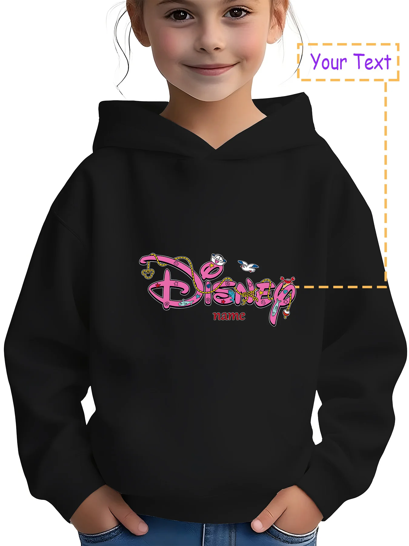 

MINISO Disney Classic Character Custom Hoodies - Authentically licensed children's sweatshirts featuring classic characters like