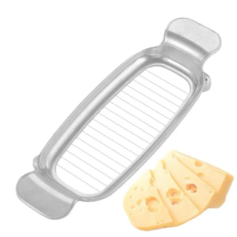 Butter Cutter Slicer Handheld Block Cheese Cutter Multipurpose Heavy Duty Avocado Chopper Wire Food Slicing Tool For Hard Boiled