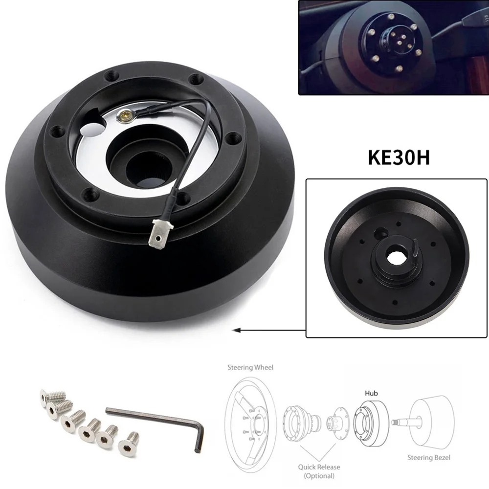 Car Short Boss Kit Hub Adapter Steering Wheel Hub Kit For BMW E30 3-/5-SERIES 318 325 528 M3 M5 84-90 KE30H Accessories