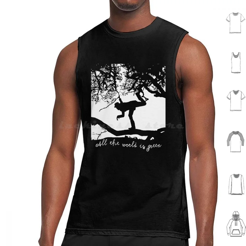 Tom Waits T-Shirttom Waits-All The World Is Green T-Shirt _ By Cisne Negro ( Blackswan Corp ) _ T Shirt Cotton Men Women Diy