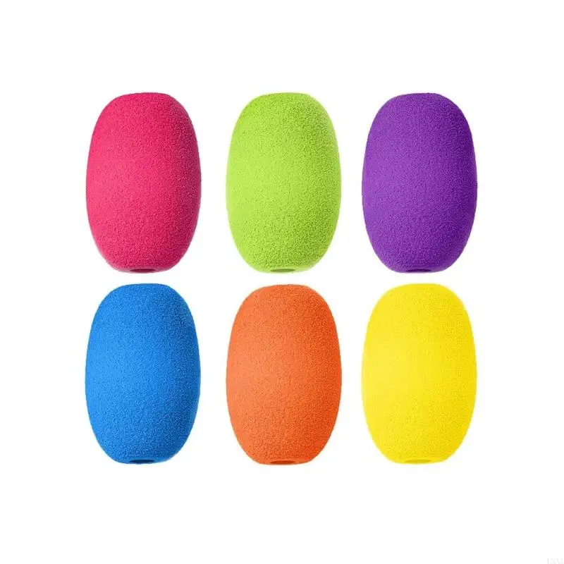 LXAA 6PCS إسفنج مريح القلم قبضة الكتابة المساعد