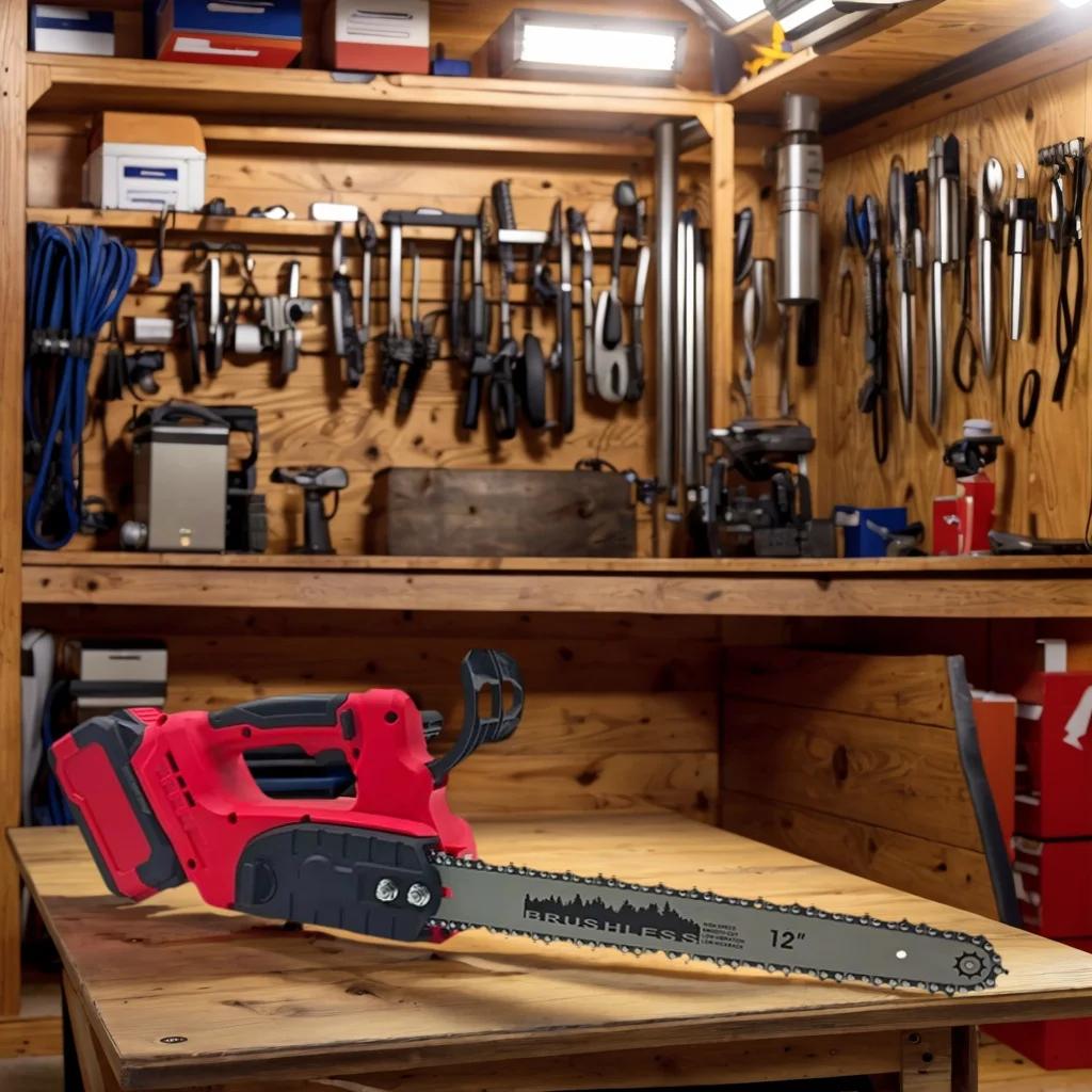 ​​For Milwaukee M18 Cordless Chainsaw 12 Inch Brushless Fast Cut for Garden Tree Branch Wood with Safety Lock Auto Oiler​​