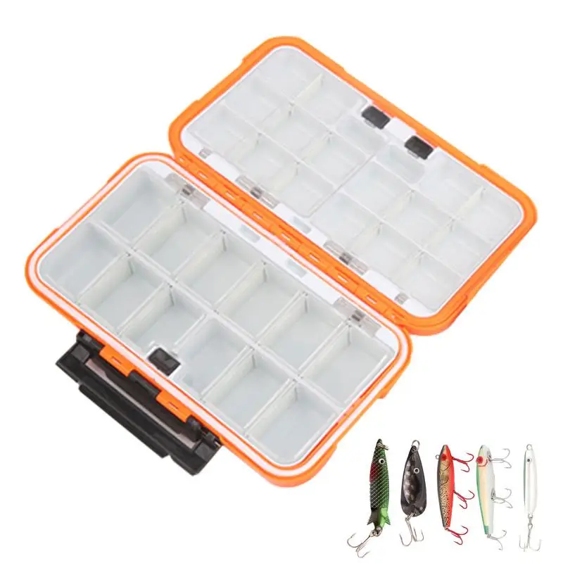 Tackle Box Container Portable Fishing Equipment Tacklebox Screw Spool Bait Fishhook Split Ring Bead Clamp Hook Turnbuckle Nail