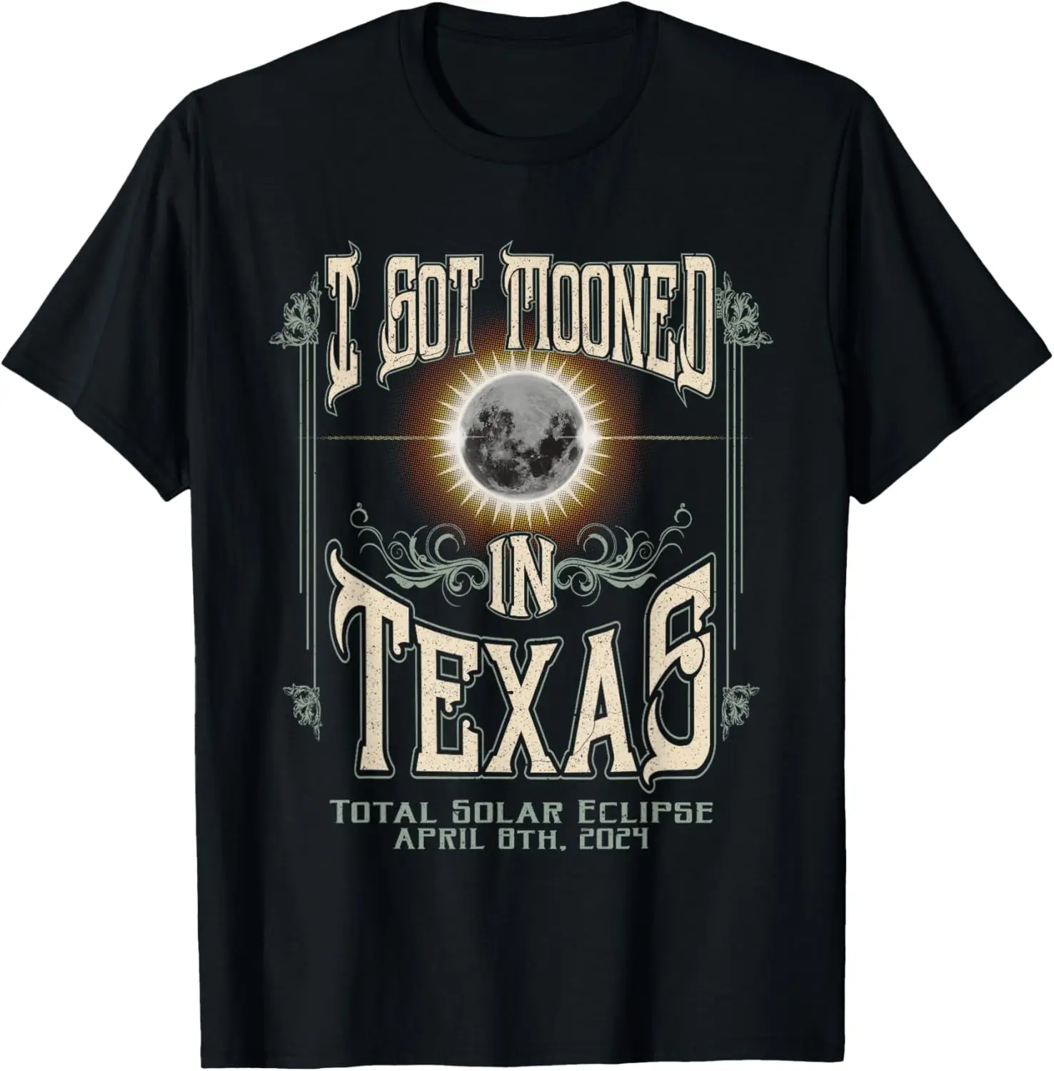 

Футболка I Got Mooned In Texas Total Solar Eclipse 2024.