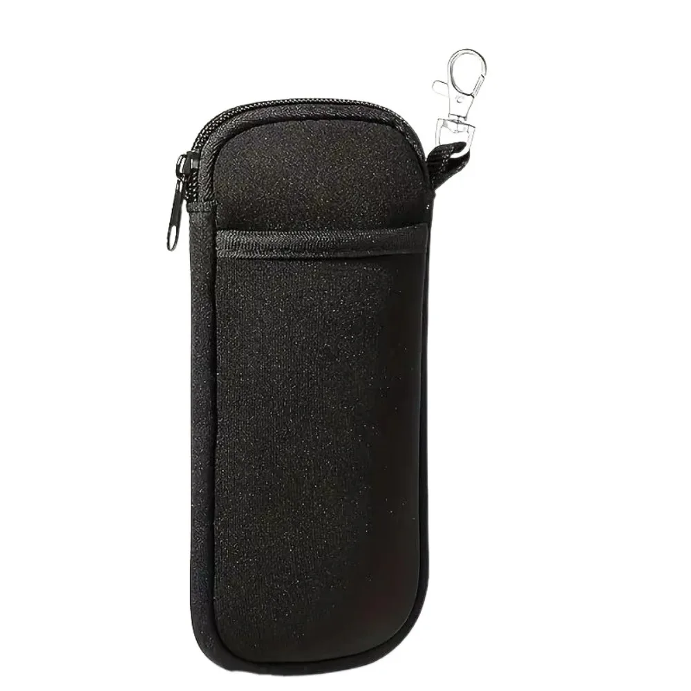 

Soft Portable Glasses Case with Buckle Portable Storage Bag Wear-resistant Ultralight Zipper Phone Bag Mobile Phone Storage
