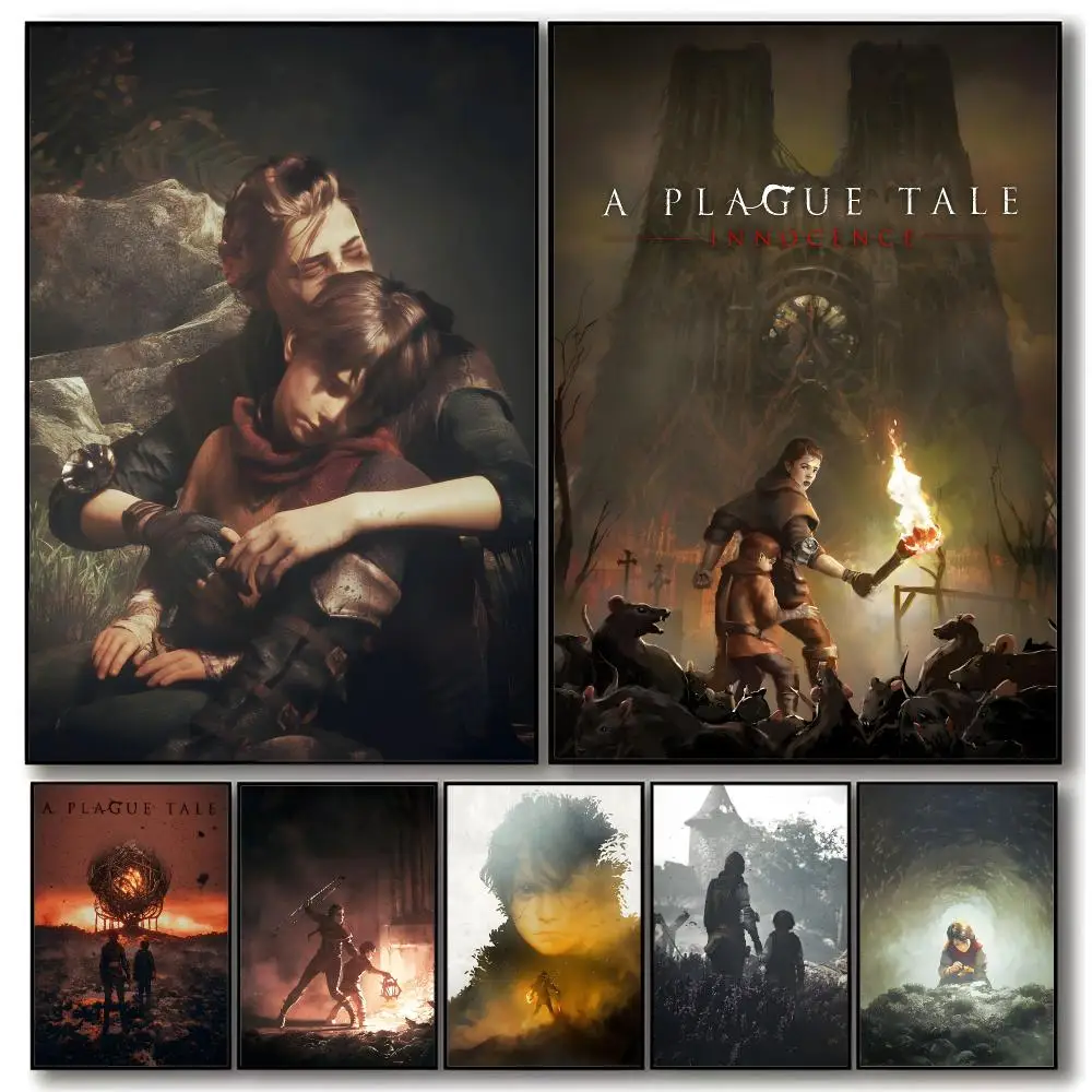 Adventure Game A-a Plague Tale: Requiem Poster Trendy Aesthetic Wall Art Poster for Dorm Room Bedroom Decor