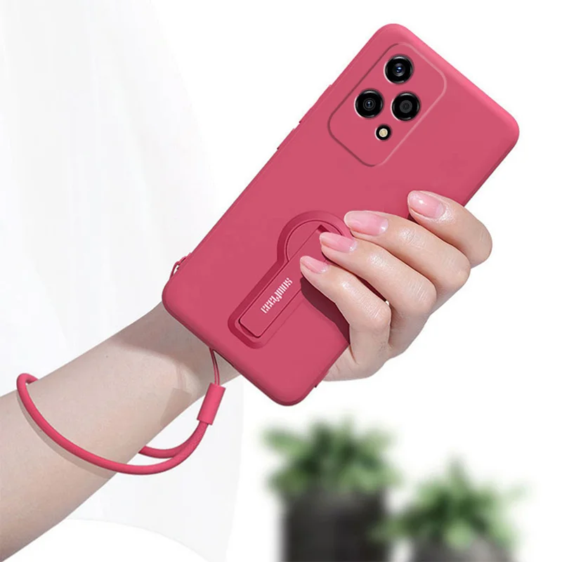 حافظة هاتف لهاتف Honor 200 Pro Lite Honor200 حافظة من السيليكون السائل غطاء خلفي واقٍ مع طبقة حماية للشاشة