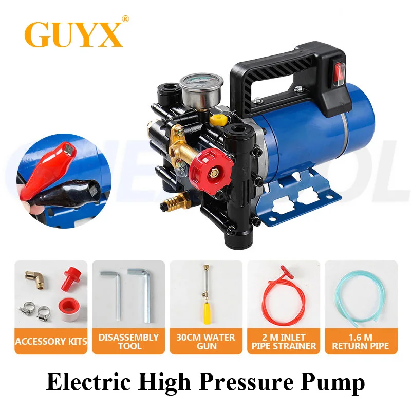 

Portable Pesticide Sprayer, Agricultural Fruit tree Spray, 12V48V60VHigh-pressure Double Cylinder Plunger Drug Pump, Piston Pump