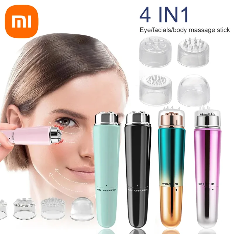 Xiaomi Electric Facial 4IN1 Massager Micro Vibration Eye Beauty Instrument Relax Eye Dark Circles Eye Bags Wrinkles Puffiness