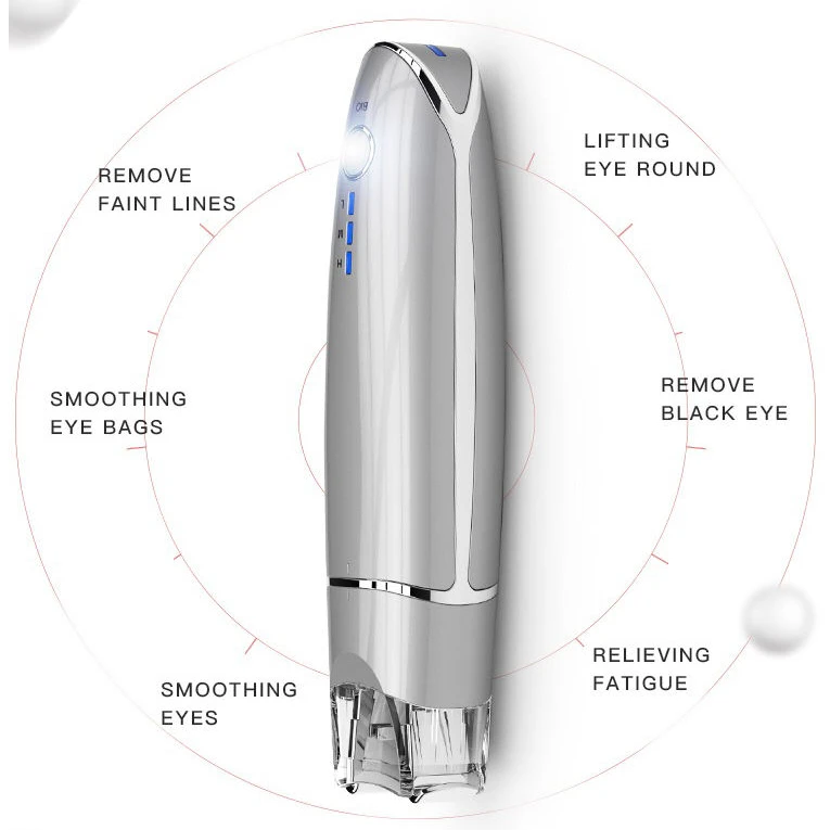 3-level Adjustable Unisex Gray BB Eyes Massager Micro Current BB-eye Beauty Machine Eye Care Massage Instrument